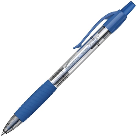 Easy-To-Organize 0.7 mm Retractable Gel Pen, Blue - 12 Count EA3763311